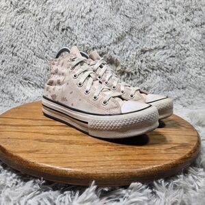 Converse Chuck Taylor All Star Kids Girls Size 2 Floral EVA Lift Platform Shoes